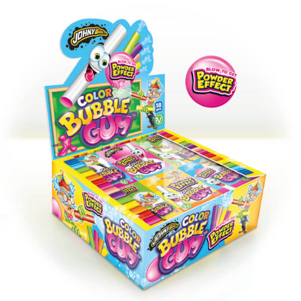 Color bubble gum + Powder Effect
