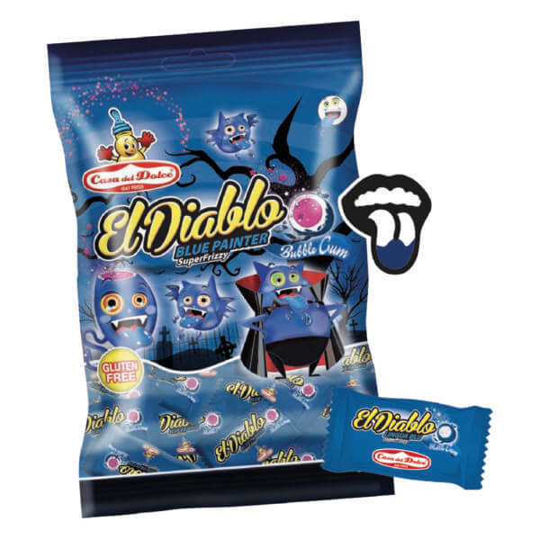 Sachet Bubble gums El Diablo Tache Langue