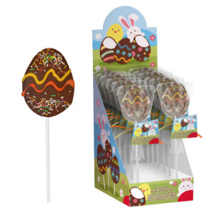 C12 EASTER EGG CHOCOLATE LOLLIPOP