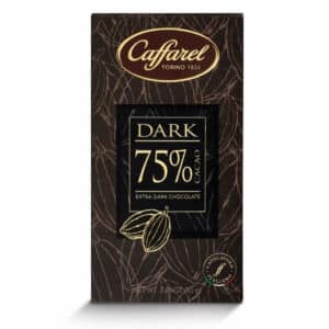 dark 75% CAFFAREL chocolate bar